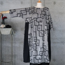 絞りのワンピース   フリーサイズ  着物リメイク　kimono 5枚目の画像