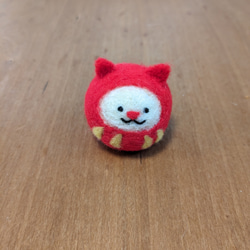 羊毛フェルト猫 ねこのキーホルダー もち猫シリーズ 羊毛フェルト やぎ