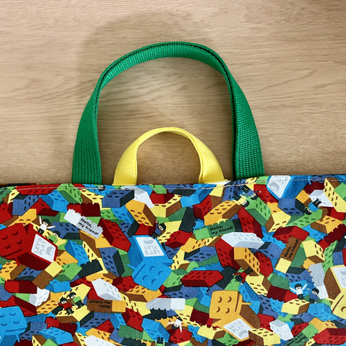 ループ付き♪サイズ、ショルダー、ポケット持ち手の色選べます