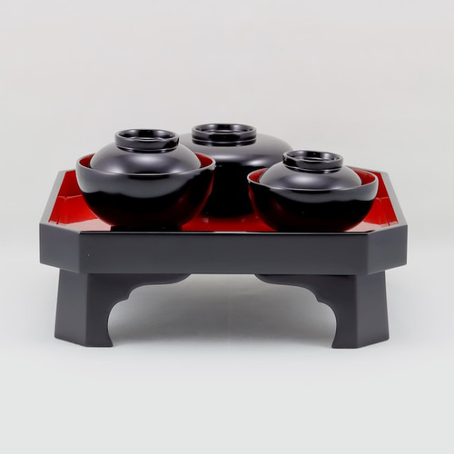 伝統工芸 輪島塗 お食い初め・喰初膳「祝い膳～女の子用」 【104