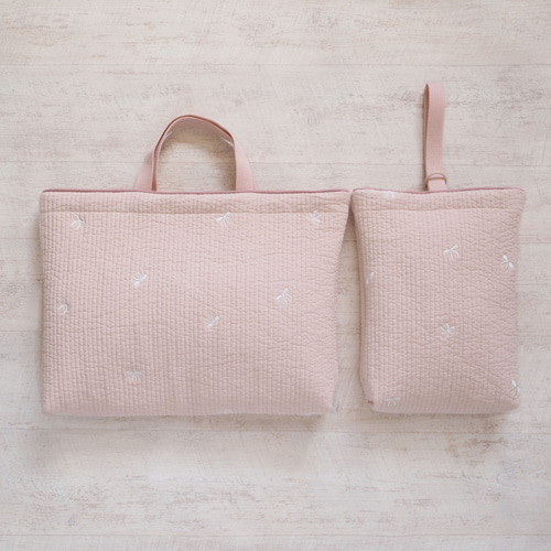 ヌビ（リボン×ベージュピンク） （マーガレット柄もあります