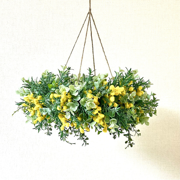 ミモザとユーカリのフライングリース