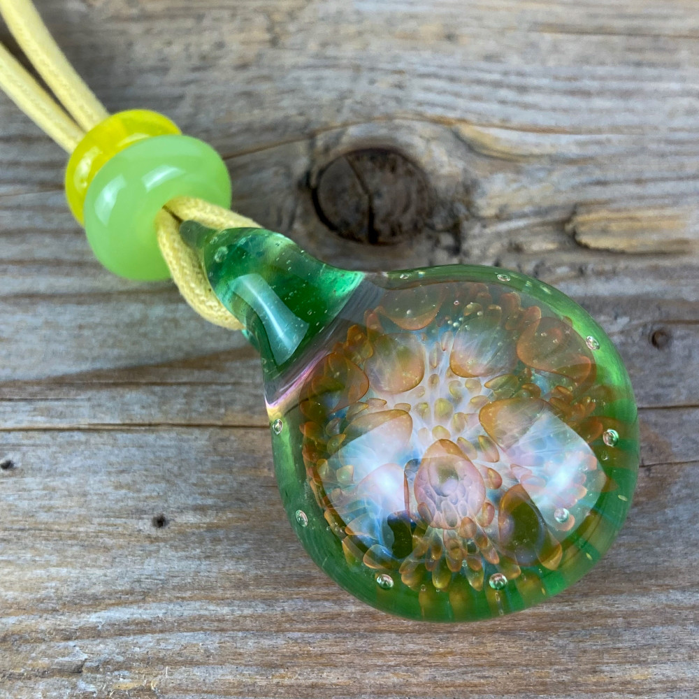 Fume Dot Glass Implosion ボロシリケイトガラスペンダント WITF18