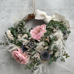 キングプロテアの赤いスワッグ:ドライフラワースワッグ スワッグ 花