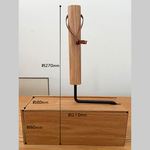 木枠屋オリジナル オーク材の粘着ローラーと専用ケースのセット 4枚目の画像