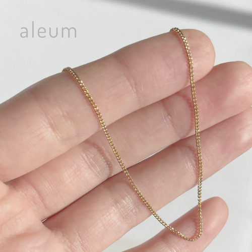 ネックレス つけっぱなし 極細 華奢 1mm 喜平チェーン 金属