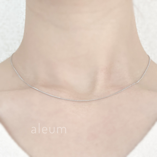 ネックレス つけっぱなし 極細 華奢 1mm 喜平チェーン 金属アレルギー