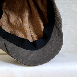 魅せる帽子☆フリーサイズのバイカラーハンチング～オリーブグリーン 10枚目の画像