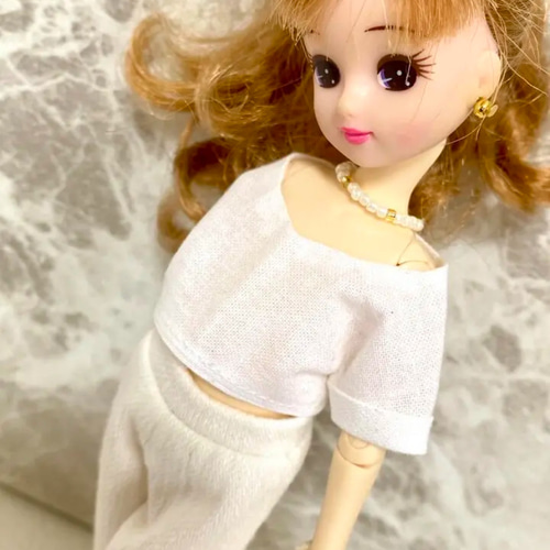 リカちゃんホワイト×ゴールドビーズ3点セット その他人形