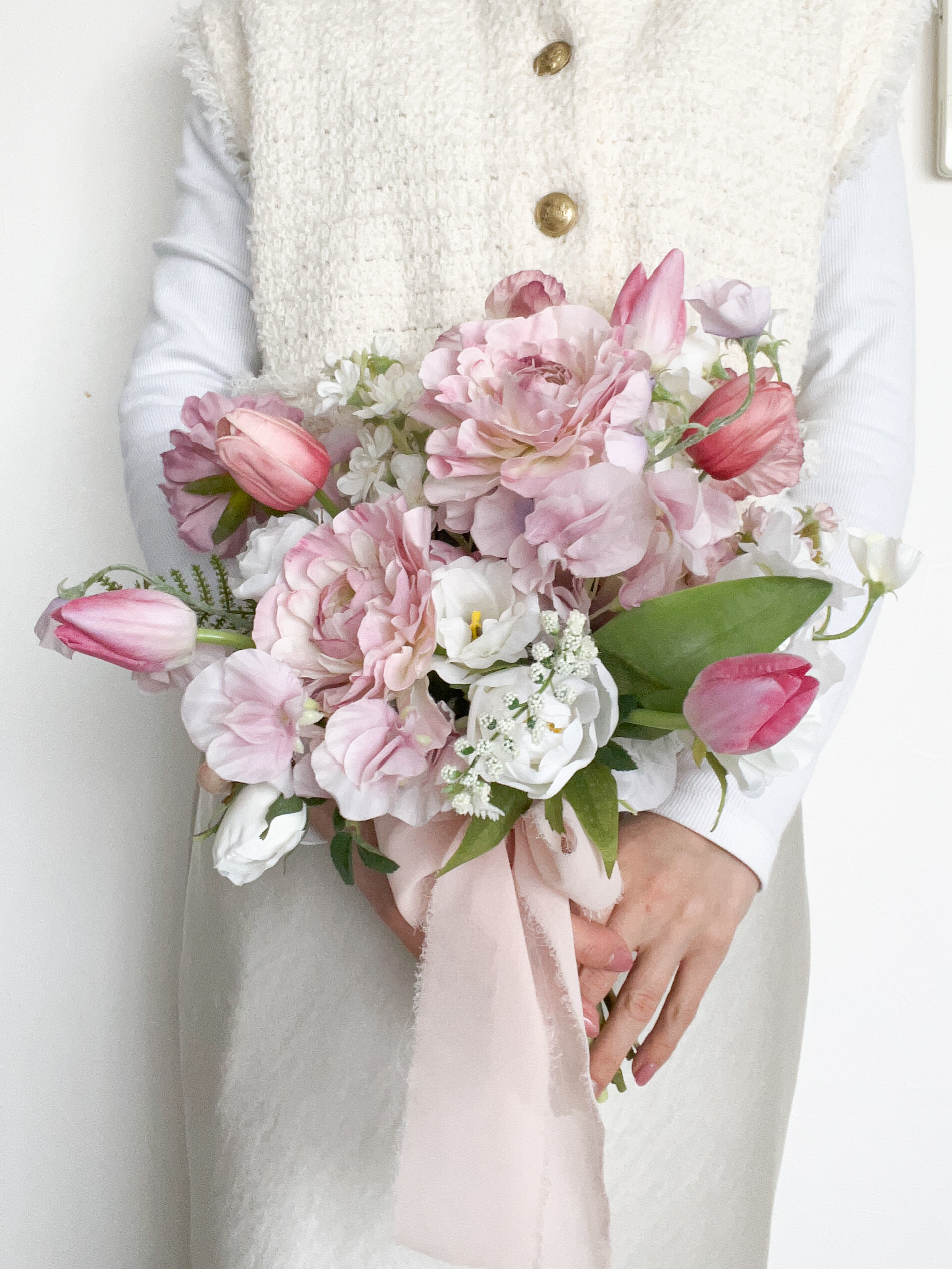 春のピンクブーケ