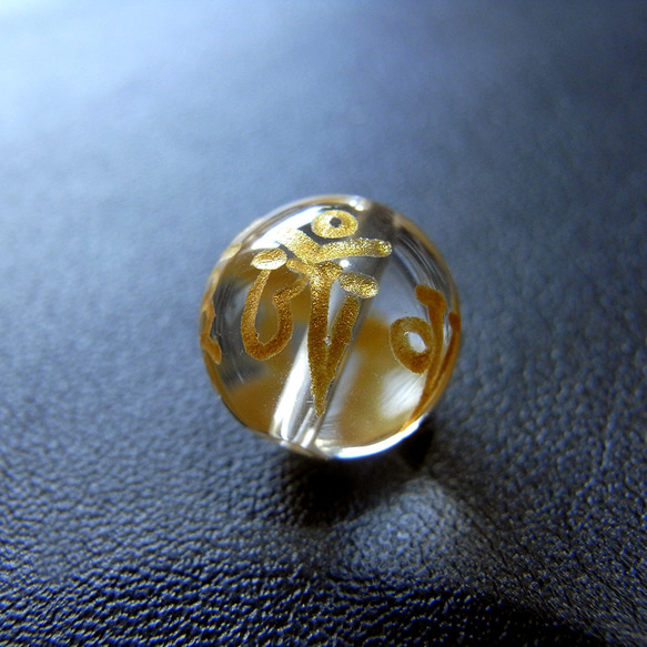 beads540] 六字真言・水晶12mmビーズ 1個 天然石 SWING-HEART 通販 
