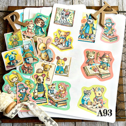 送料無料【A93コラージュ素材】シール　toy ジャンクジャーナル　デザペ　おすそ分け　バレット　オリジナル 2枚目の画像
