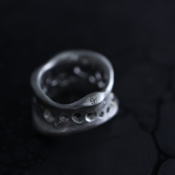 [-minamo- 水面] 戒指 SV925 K18YG 鑽石倫敦藍托帕石 One of a kind 003 第8張的照片