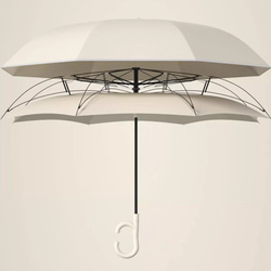傘 逆さに開く 逆さ傘 【ジャンプタイプ】 大きめ グレー 傘 日傘 雨傘 晴雨兼用 おしゃれ UVカット 10枚目の画像