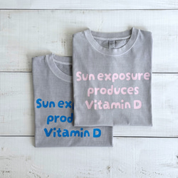 ビタミン ロゴTシャツ（ヴィンテージクールグレー） 5枚目の画像