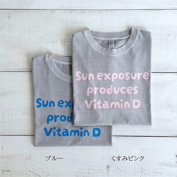 ビタミン ロゴTシャツ（ヴィンテージクールグレー） 13枚目の画像