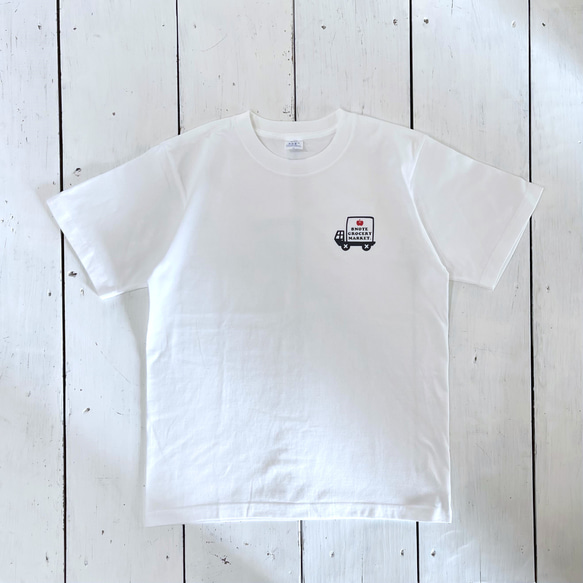 8GM りんごトラック Tシャツ / ホワイト 7枚目の画像