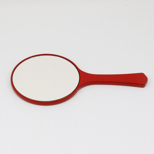 伝統工芸　輪島塗　手鏡「朱塗～桜蒔絵」　【201】 輪島塗 伝統を大切に　長く愛される輪島塗を