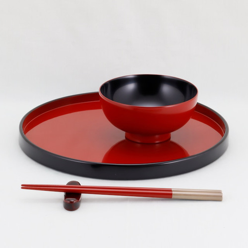 伝統工芸 輪島塗 汁椀「朱内黒塗」 【400-2】 お椀・ボウル・鉢 伝統