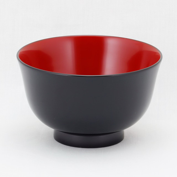伝統工芸　輪島塗　汁椀「端反形小～黒内朱塗」　【404-2】 輪島塗 伝統を大切に　長く愛される輪島塗を