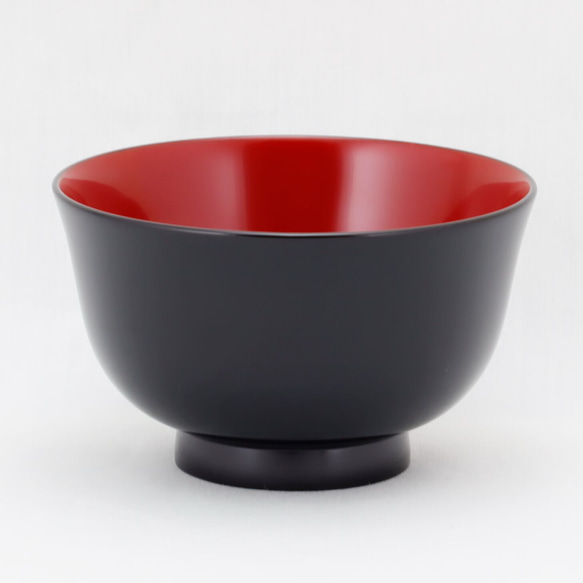 伝統工芸　輪島塗　汁椀「端反形小～黒内朱塗」　【404-2】 輪島塗 伝統を大切に　長く愛される輪島塗を