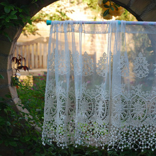 カフェカーテン☆シルクロードに想いを馳せて、窓辺に漂う異国気分