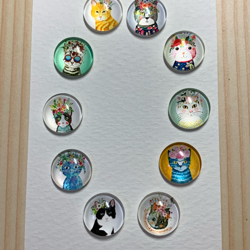 ネコちゃんピンバッジセット❤️セット ネコトートバッグ付き ネコちゃんピンバッジセット❤️セット ネコトートバッグ付き