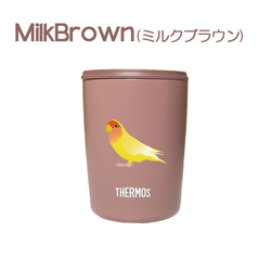 コザクラインコ サーモス 蓋つき タンブラー 300ml 保温 保冷 ステンレス マグカップ スライド式 16枚目の画像