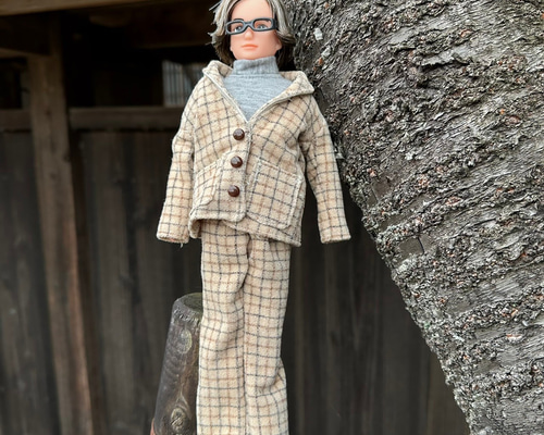 リカちゃんパパのスーツ P2403 リカちゃん パパ チェックスーツ コーディネート おもちゃ