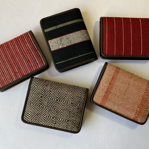 ミニ財布 シルク ざざんざ織 伝統工芸品 静岡 紺 歌舞伎柄 その他ミニ