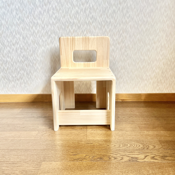 【すべての角が丸い】プレゼント 木製子供椅子　パイン材　変化椅子　キッズチェア すべての角が丸い】プレゼント 木製子供椅子 パイン材 変化椅子