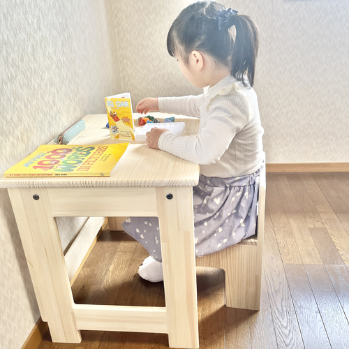 受注製作】ブラック キッズチェア 黒 子供椅子 オシャレ 食器