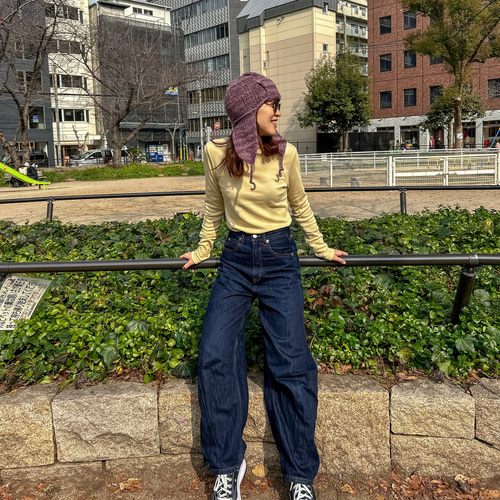 ニットフライトキャップ ニット帽・ビーニー mw knitting 通販