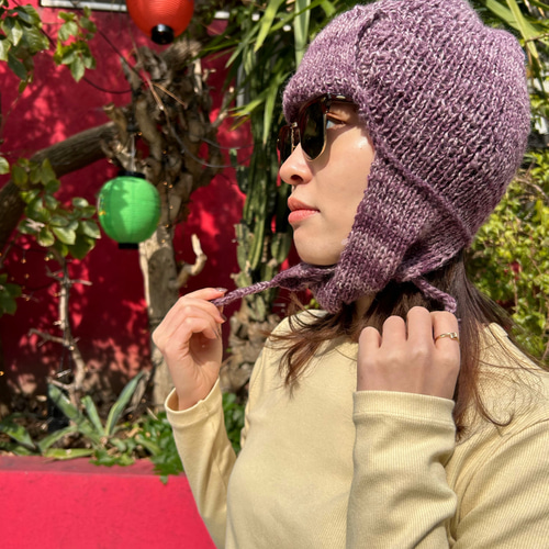 ニットフライトキャップ ニット帽・ビーニー mw knitting 通販
