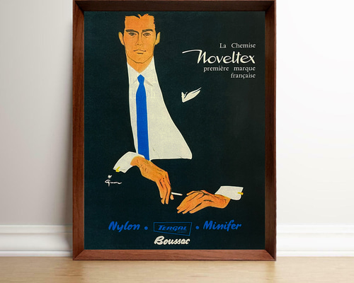 【正規品】 ルネ・グリュオー ヴィンテージ フランス 1960年代 Noveltex 絵画