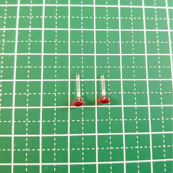 小さな雫のピアス　約5mm　レジン　樹脂ポスト 10枚目の画像