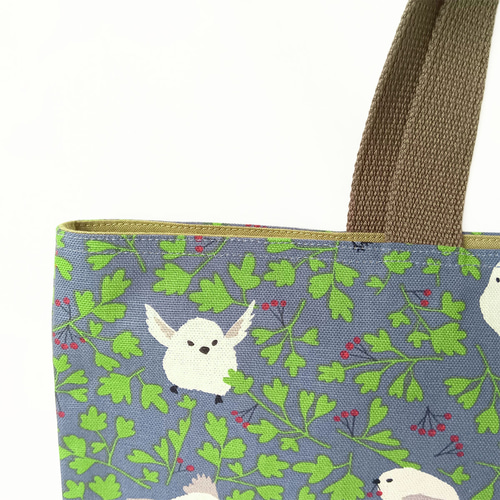 完成品】入園入学 5点セット シマエナガ レッスンバッグ シューズ袋