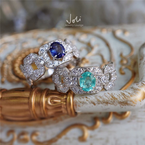 クロスネビュラチェーン】天然サファイア キラキラ リング レトロ