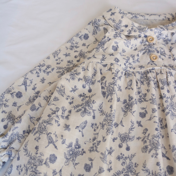 《夢見るネグリジェ・ワンピースパジャマ》 ダブルガーゼ　トワルドジュイ 2枚目の画像