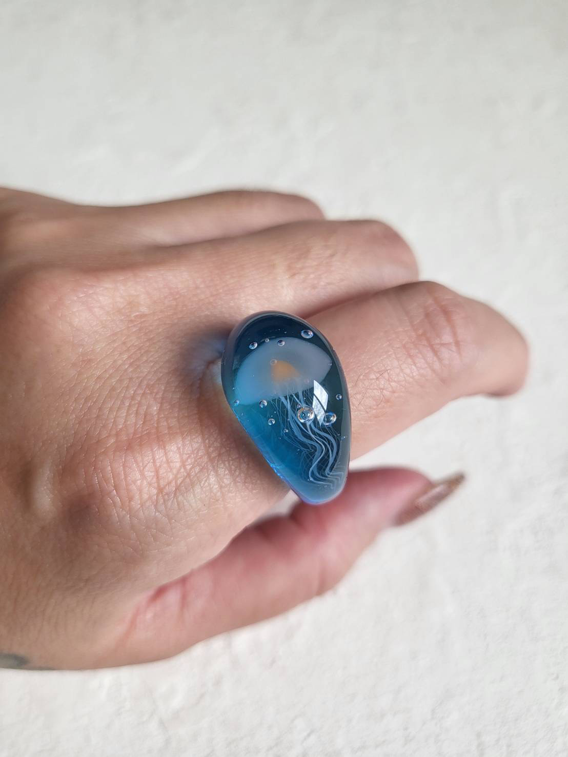 クラゲの指輪【受注生産】今だけ！制作動をご覧頂けます♪ 4,800円