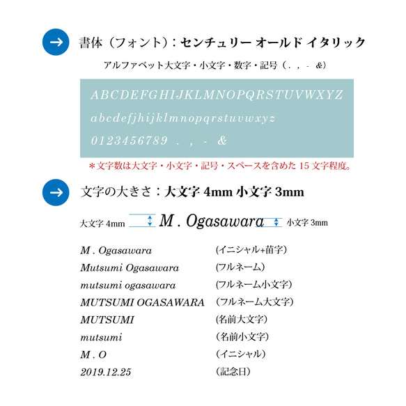 【お薬手帳ケース：マリンブルー】ゴート（山羊）革製×スムース革　MK-1403-GV 13枚目の画像