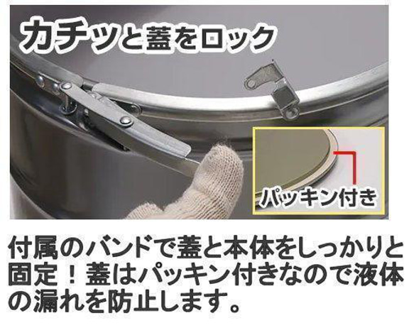 オープンペール缶 20L　リメイクウッド仕上げ　薪入れ　テーブルチェア　焚火缶　黒文字 9枚目の画像