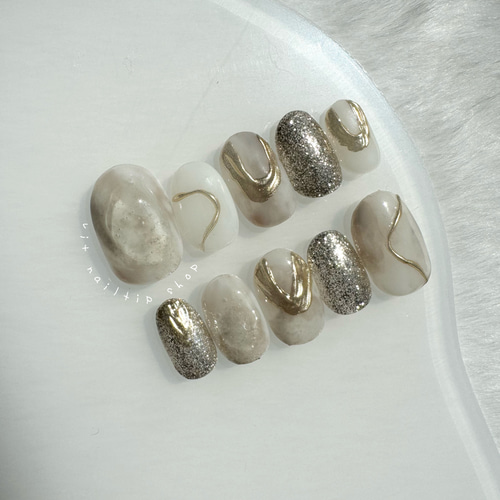 ネイルチップ/ニュアンスネイル/ミラーネイル/ブライダル その他素材