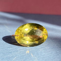 Prana candy gem ✴︎最高ランク超大粒レモンクォーツ✴︎k14gfリング　約13.5号 7枚目の画像