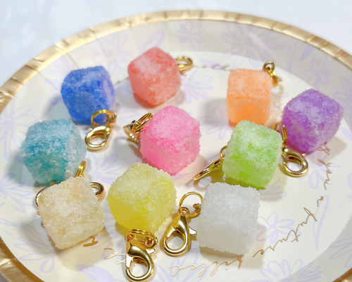 オーダー品⭐︎ハンドメイド　フェイクスイーツ　キーホルダー　チャーム キャンディレイ バッグチャーム / フェイクスイーツ