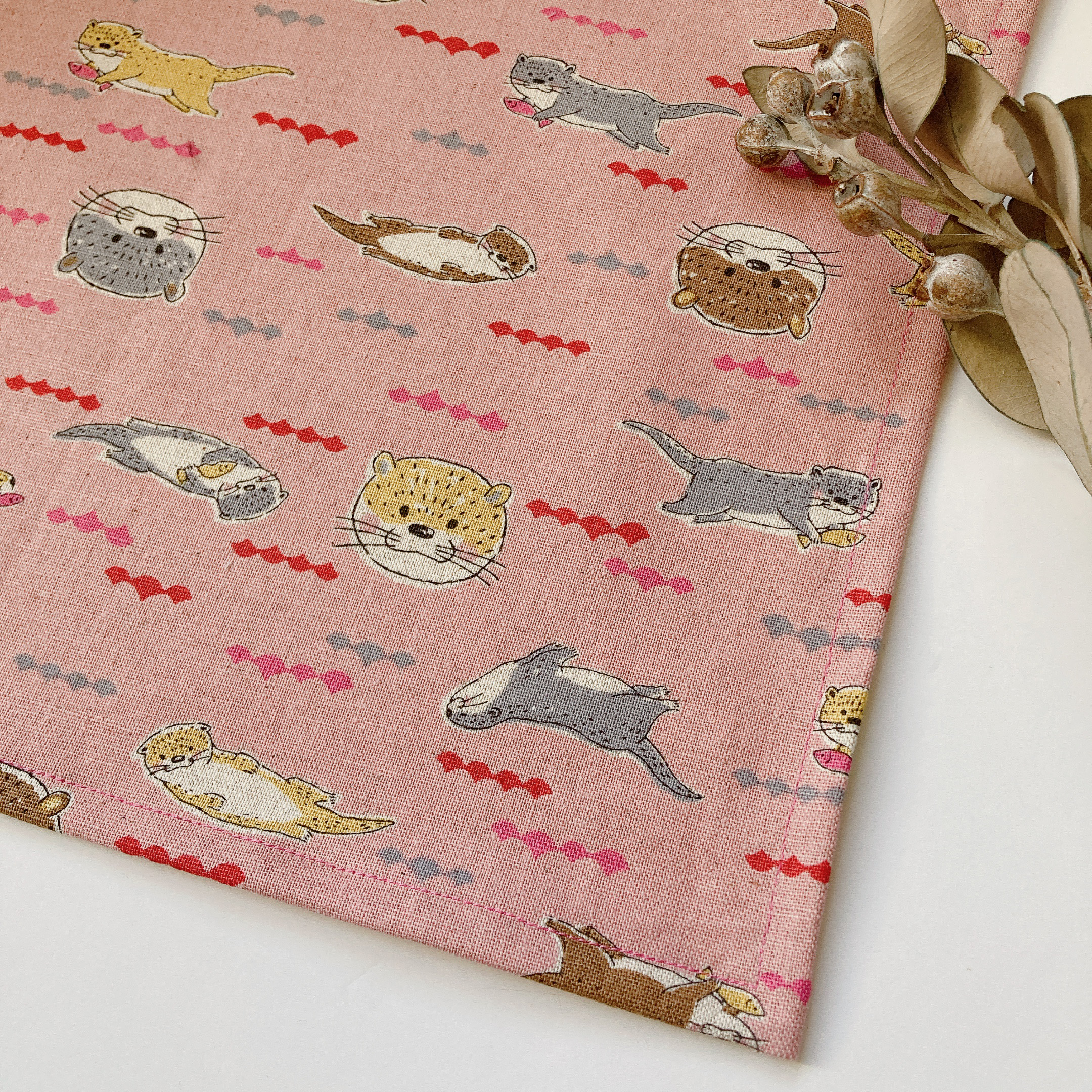 ランチョンマット ランチマット 男の子 女の子 カワウソ 動物 その他