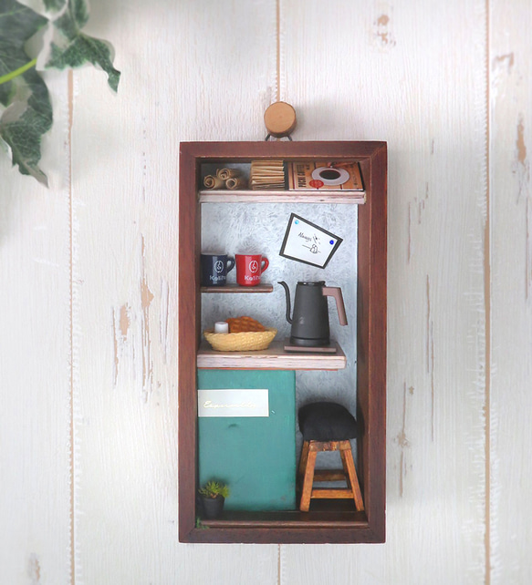 ミニチュア コーヒーミル 壁掛け アンティーク ドールハウス original