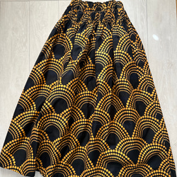 【受注製作】アフリカン　ふんわり　はきやすい　ロングスカート 6枚目の画像