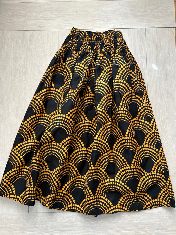 【受注製作】アフリカン　ふんわり　はきやすい　ロングスカート 6枚目の画像