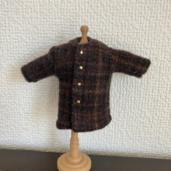 オビツ11  woolのコート　brown